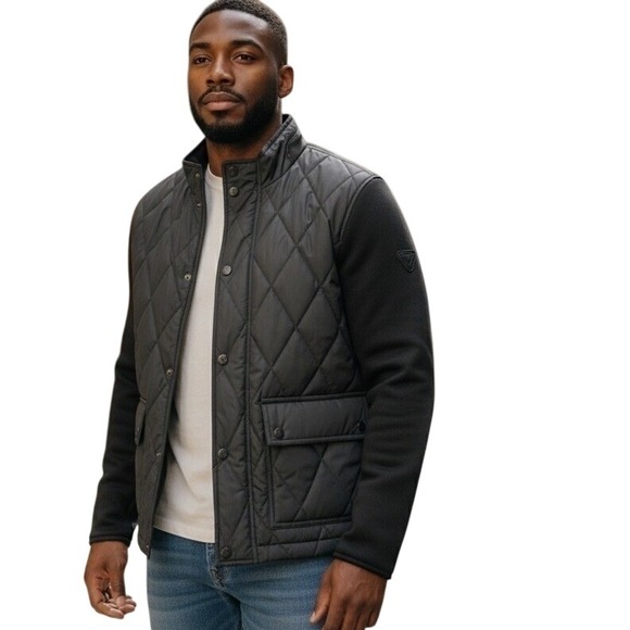 V.I.P. COLLECTION Other - V.I.P. Collection Mens Black Quilted bomber Jacket Size S NWT